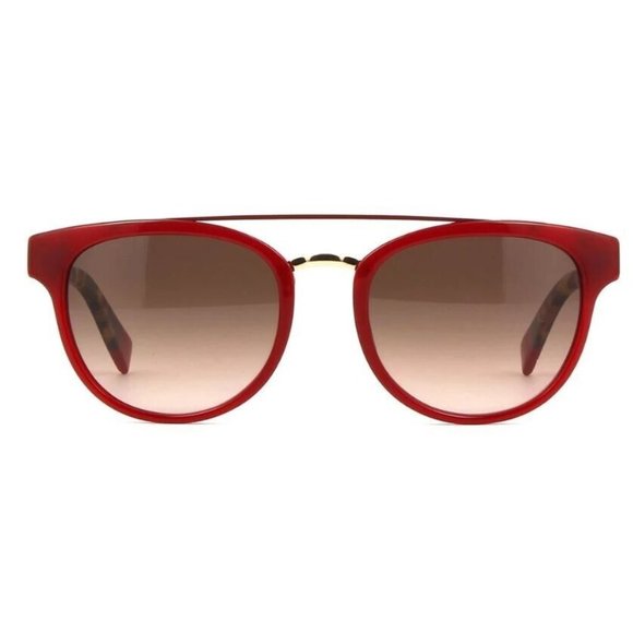 Authentic Furla Red & Gold Sunglasses SFU044 W/ Case